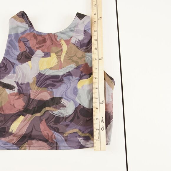 Athleta Conscious Crop Bra Vivid Stroke Purple Womens Sz XS - Picture 3 of 8